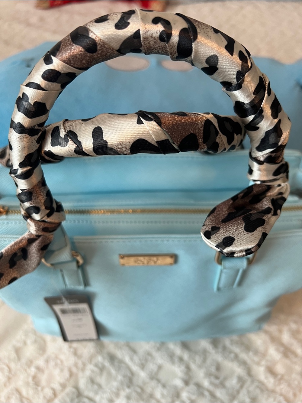 BCBG Paris Baby Blue Satchel - Picture 3 of 15